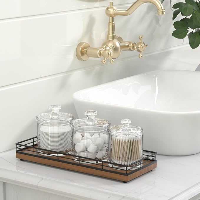 Wooden Decorative Tray, Oak 11.2" L Coffee Table Tray - Image 7