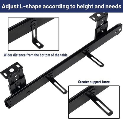 14" Keyboard Slide Heavy Duty Ball Bearing Slides Computer Tray Under Desk - Image 3