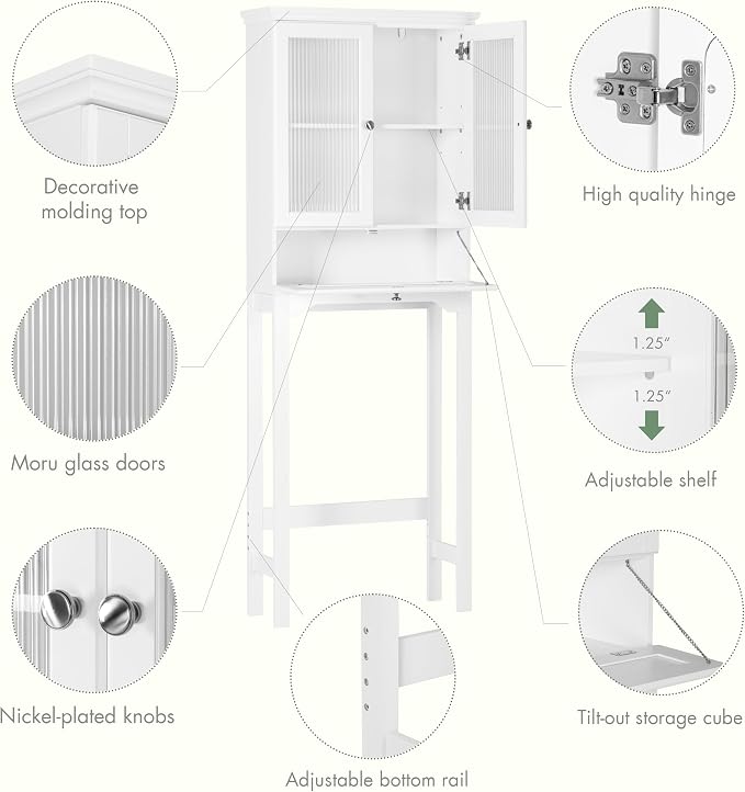 Spirich Over the Toilet Storage Cabinet - Image 4