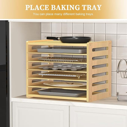 7 Tier Large Size Wooden Tray Dividers - Image 7