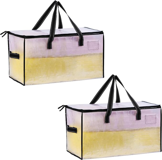 VENO 2 Pack Moving Bags, Comforter and Blanket Storage Bags by Veno