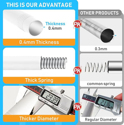 MEXAU 2 Pack Tension Curtain Rod - Image 3