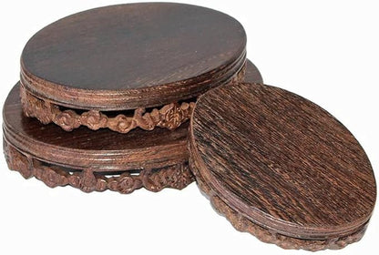 Bonsai Display Stands Wood Plant Stands Flower Pot Holder, Plant Display Shelf - Image 4