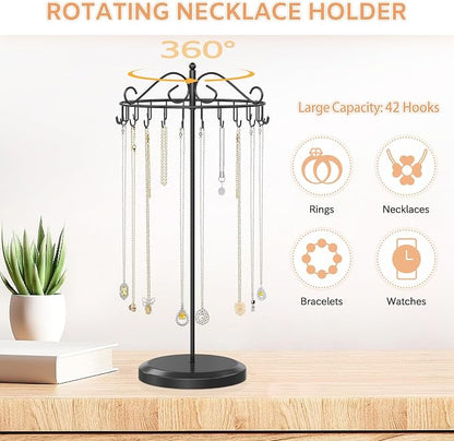 iDavosic.ly Rotating Necklace Holder Organizer - Image 5