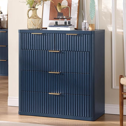 LEYAOYAO Fluted 5 Drawers Dresser by LEYAOYAO-Findtheshiningpointofyourideallife%EF%BC%81