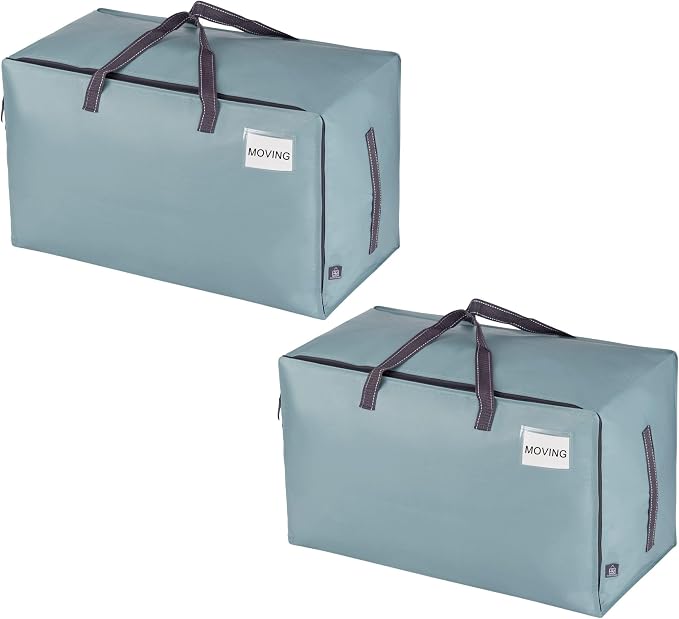 VENO 2 Pack Moving Bags and Large Christmas Decoration Storage Bins by Veno