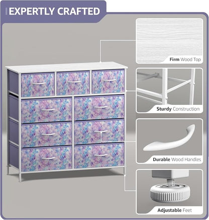 Sorbus Kids Dresser with 9 Drawers - Image 4