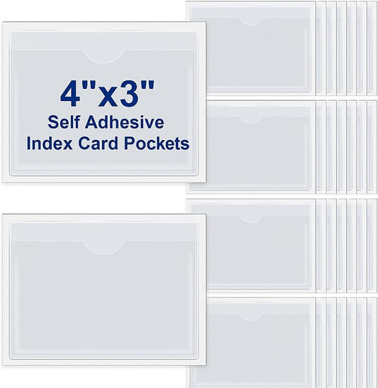Chinco 30 Pcs Self Adhesive Pockets, Bin Labels by Chinco