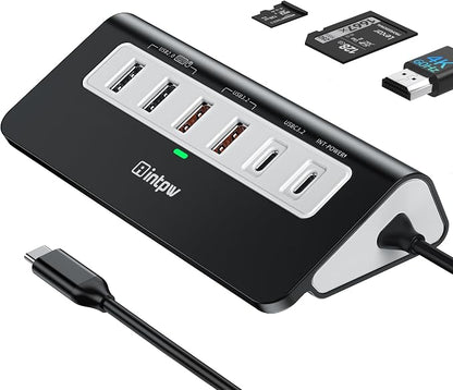 intpw USB C Hub, P9 PRO USB C Hub Multiport Adapter by intpw