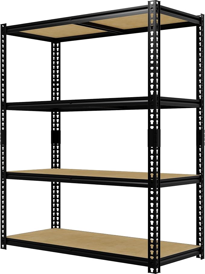 Heavy Duty Garage Storage Shelves, 2000 Lbs Capacity, 4-Tier Adjustable Storage by Unknown