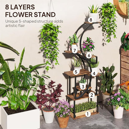 Plant Stand, Plant Stands for Indoor Plants Plant Shelf Outdoor Plant Stands - Image 4