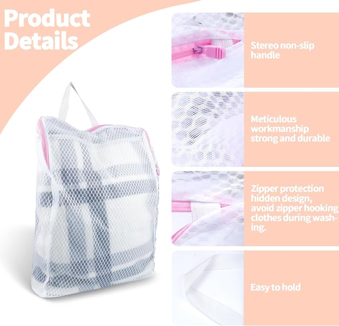 2 PCS Honeycomb Mesh Laundry Bag - Image 3