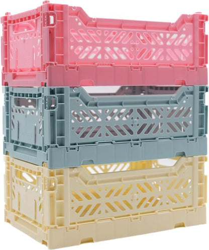 Collapsible Storage Box, Foldable Crate Organizer Bin by LunaCrates