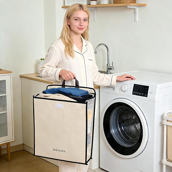 Flower Wall Hanging Laundry Basket, Collapsible Laundry Hamper - Image 4