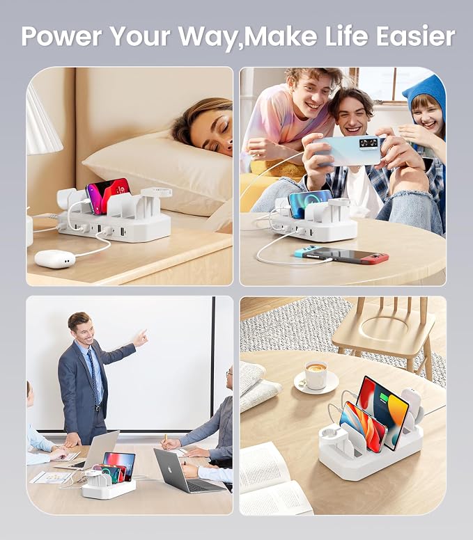 95W Fast Charging Station for Multiple Devices【UL & FCC Tested Safer Charging】 - Image 5