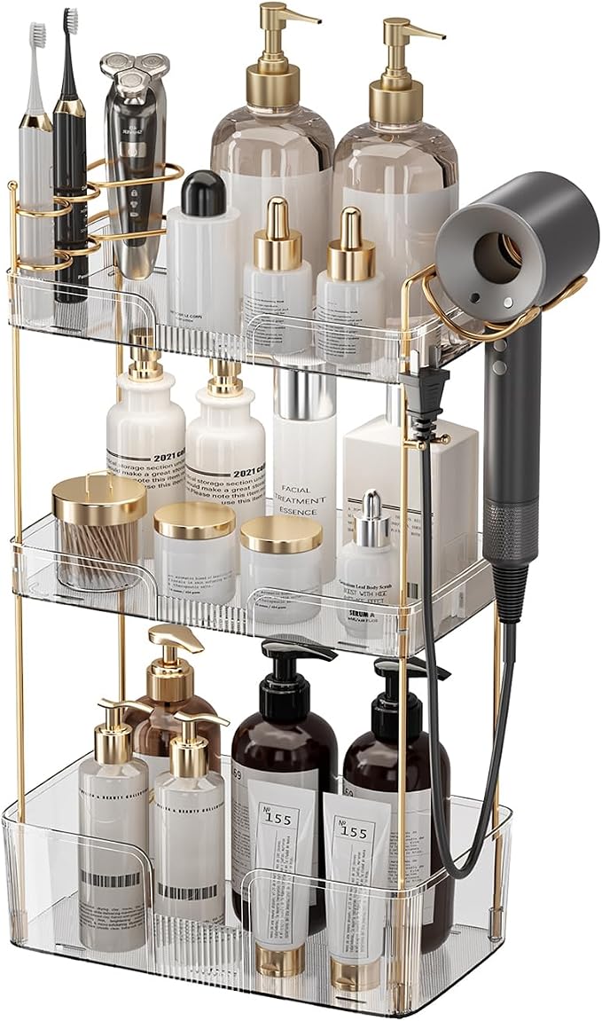 Bathroom Counter Organizer Countertop, 3 Tier Makeup Perfume Storage by Aveniee