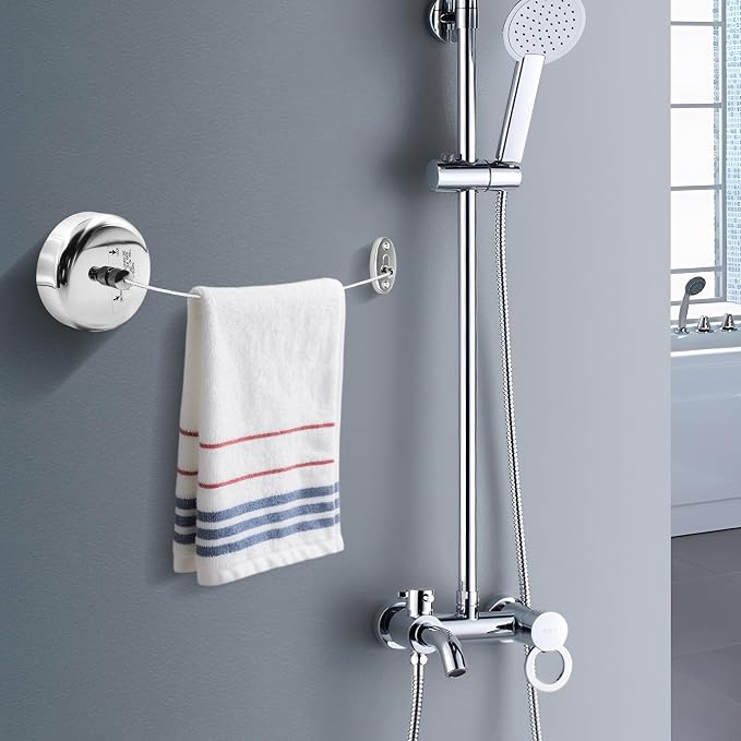 Retractable Clothesline, Stainless Steel Clothing Line Dryer Wall Mounted - Image 6