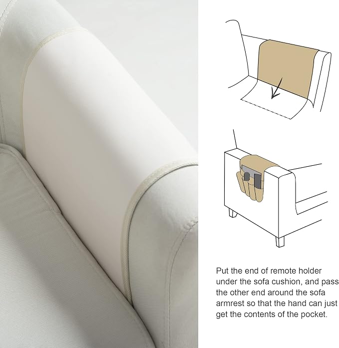 PU Leather Sofa Armrest Organizer, Armchair Magazine Holders, Waterproof Remote - Image 4