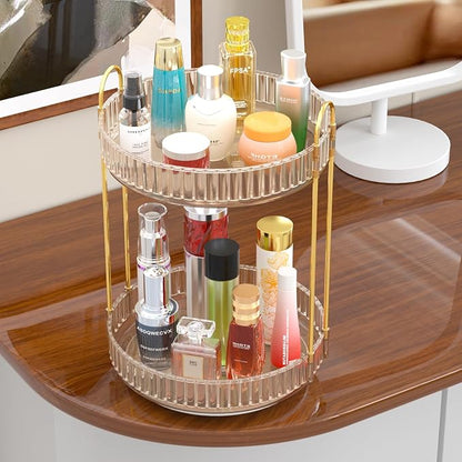GTI 360°Rotating Makeup Organizer, 2 Tier Bathroom Counter Organizer, Large - Image 7