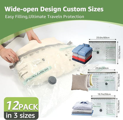 9+3 Packs Vacuum Bags for Travel - Image 4