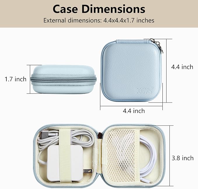 Charger Case for Macbook, Portable Tech Electronic Organizer Bag, Small Travel - Image 2
