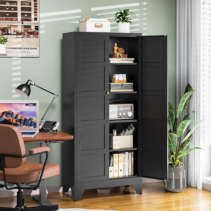 Letaya 71" H Metal Storage Cabinet - Image 5