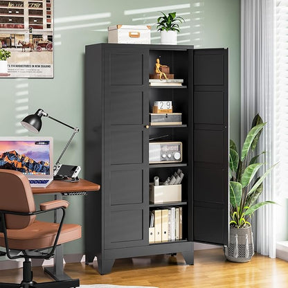 Letaya 71" H Metal Storage Cabinet - Image 5