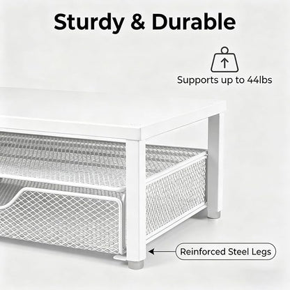 Spacrea Desk Organizer and Accessories, Computer Monitor Stand Riser - Image 4