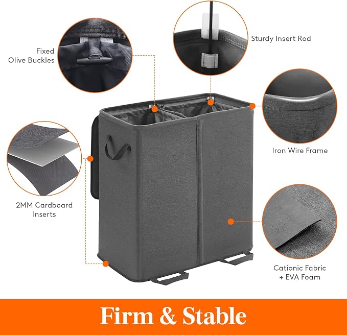 Lifewit Double Laundry Hamper - Image 2