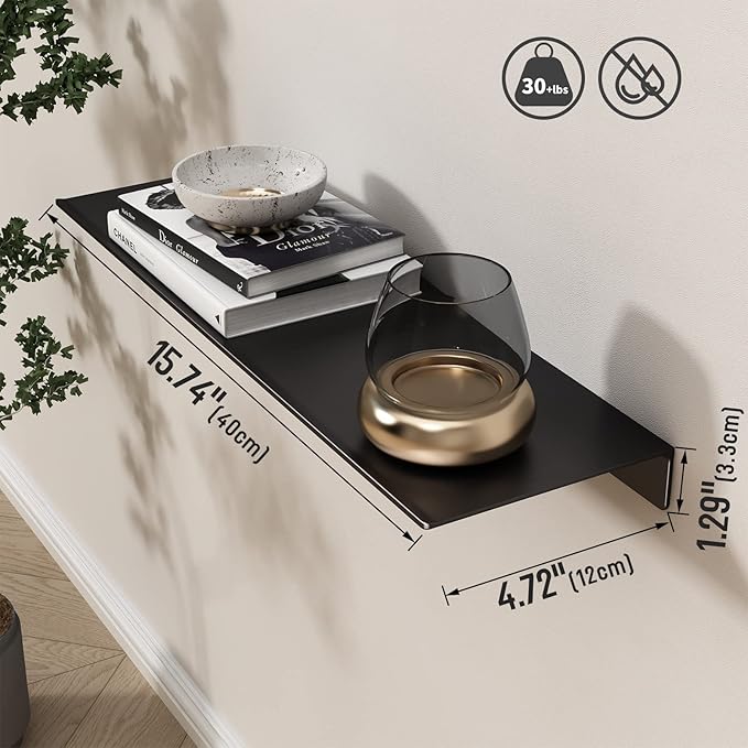 Danpoo 16 inch Metal Floating Shelves - Image 3