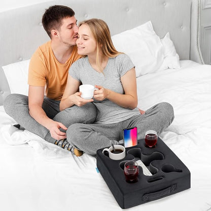Couch Cup Holder-Sofa Cup Holder Pillow Tray Caddy Cupholder Hearted - Image 5
