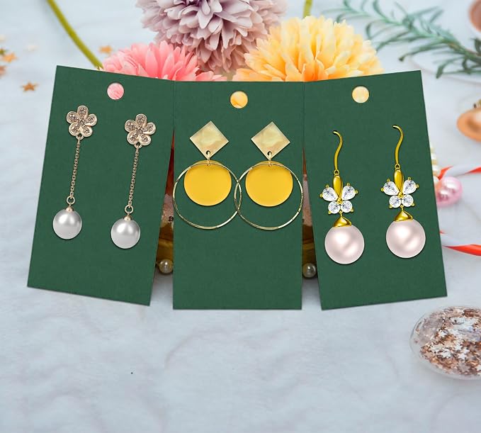 Twavang Earring Card Holder Set, 100 Pairs Clear Earring Backs - Image 4