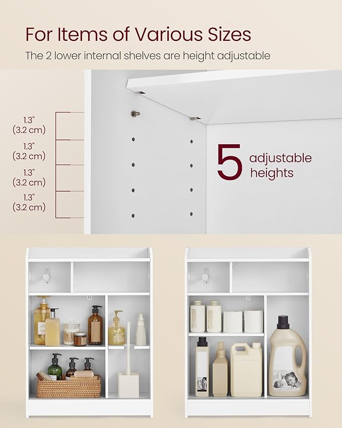 VASAGLE Narrow Storage Cabinet, Slim Floor Cabinet - Image 6
