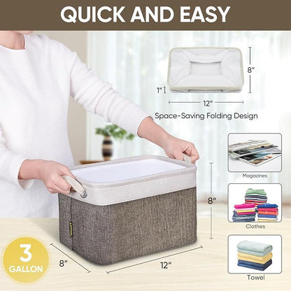 BALEINE 2 Pack Fabric Storage Bins - Image 4