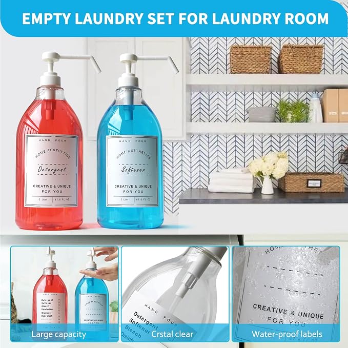 1/2 Gallon Laundry Detergent Dispenser Bottle - Image 5