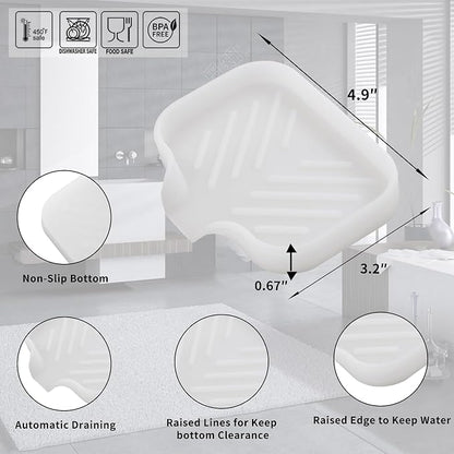 Silicone Bathroom Soap Dishes - Image 2