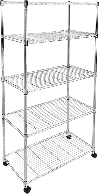 HealSmart Heavy Duty 5-Shelf Storage Shelves, 1750Lb Loading Capacity, 35.43" W by HealSmart