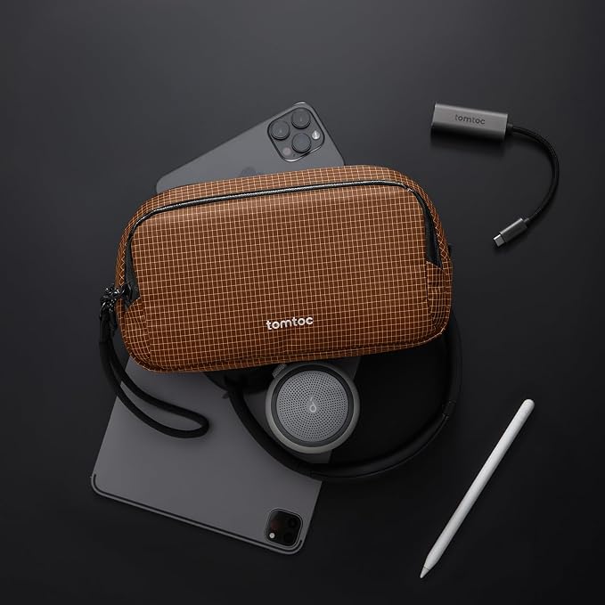 tomtoc Electronic Organizer Travel Case Performance, Water Resistant Dual - Image 7