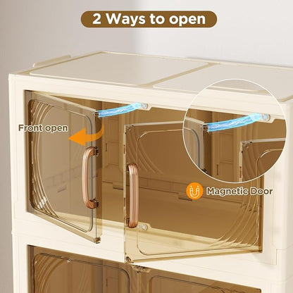 102QT Plastic 4 Tier Storage Bins - Image 3