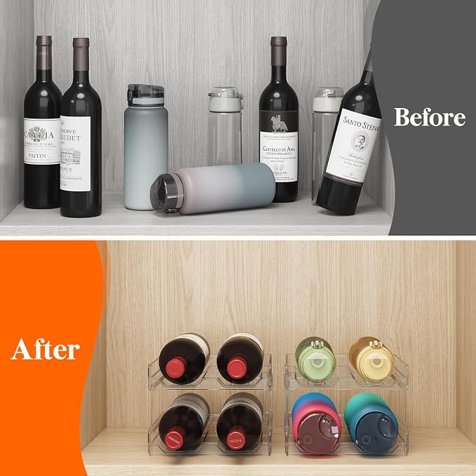Lifewit Plastic Stackable Wine Rack - Image 9