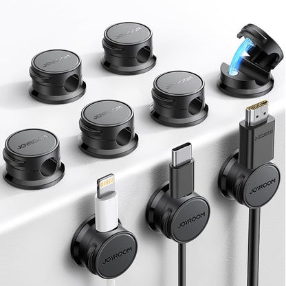 9 Pack Cable Management Cord Organizer, JOYROOM Magnetic Cable Clips Adhesive by JOYROOM