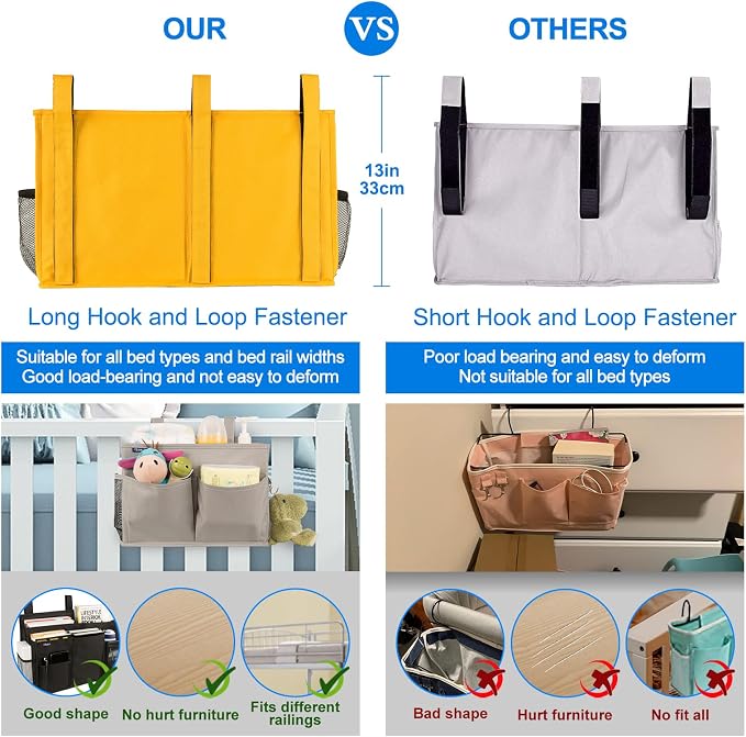 Surblue Caddy Hanging Organizer Bedside Storage Bag - Image 4