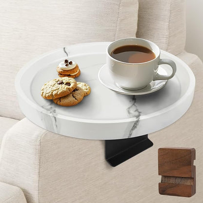 Couch Tray, Adjustable Couch Table and Detachable Wooden Couch armrest Tray by Unknown