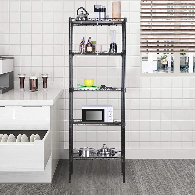BestOffice Adjustable NSF-Certified Metal Shelf Wire Shelving Unit Storage - Image 2