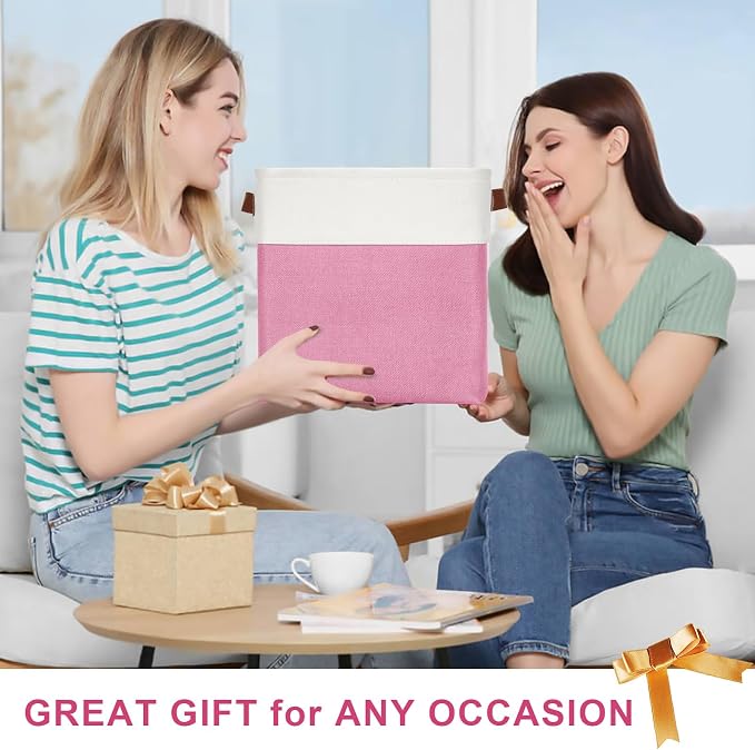 13x13 Cube Storage Bins, Collapsible Fabric Storage Box, 4 Pack Closet Baskets - Image 7