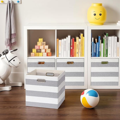 11x11 Cube Storage Bins, Collapsible Fabric Storage Cubes, Cubby Storage - Image 7