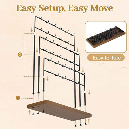 MODOWEY Earring Holder Organizer Display Rack - Image 7