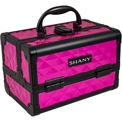 SHANY Chic Makeup Train Case Cosmetic Box Portable Makeup Case Cosmetics Beauty - Image 2