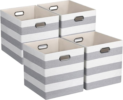 11x11 Cube Storage Bins, Collapsible Fabric Storage Cubes, Cubby Storage by ORGMASTER