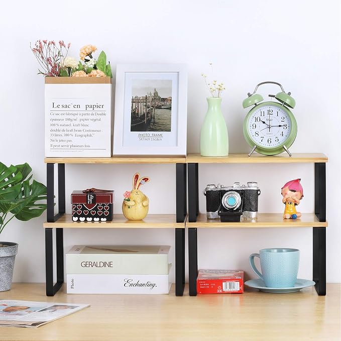 NEX Kitchen Cabinet and Counter Shelf Organizer, Stackable & Expandable - Image 5